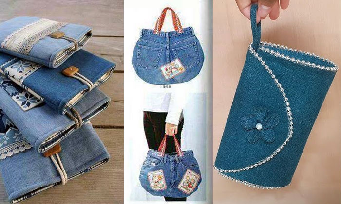 jeans lama jadi tas atau dompet kreatif